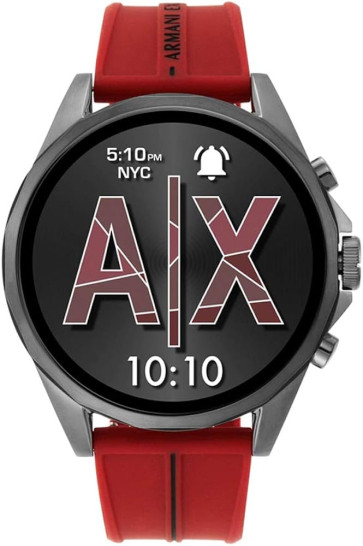 Horlogeband Fossil AXT2006 Silicoon Rood 22mm